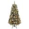4.5ft. Pre-Lit Perry Hard Needle Artificial Christmas Tree, Clear Lights